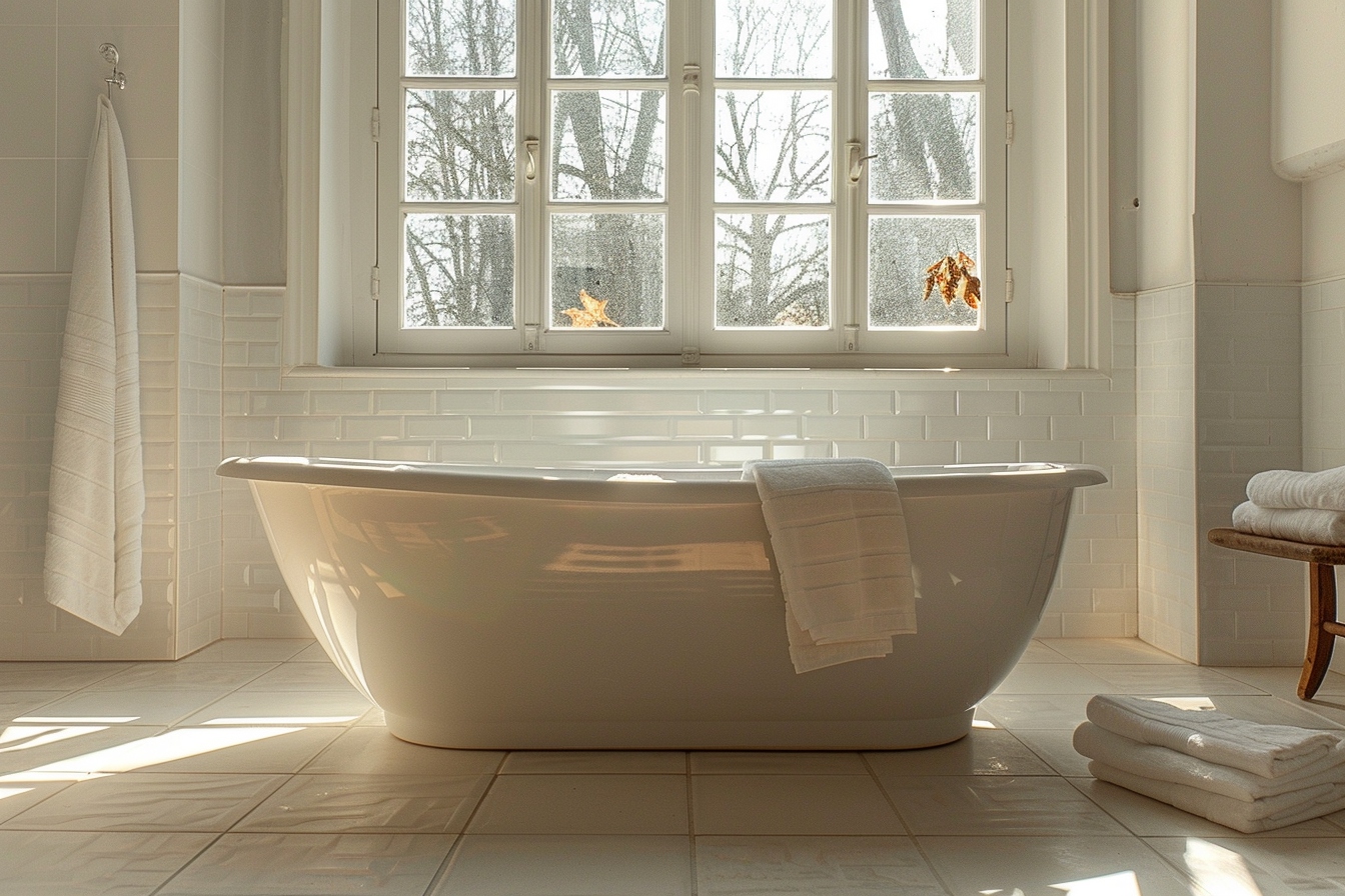 Salle de bain rénovée et modernisée à Mamoudzou, prête pour une vente immobilière, illustrant l'art de rénover sa salle de bain avant le déménagement.
